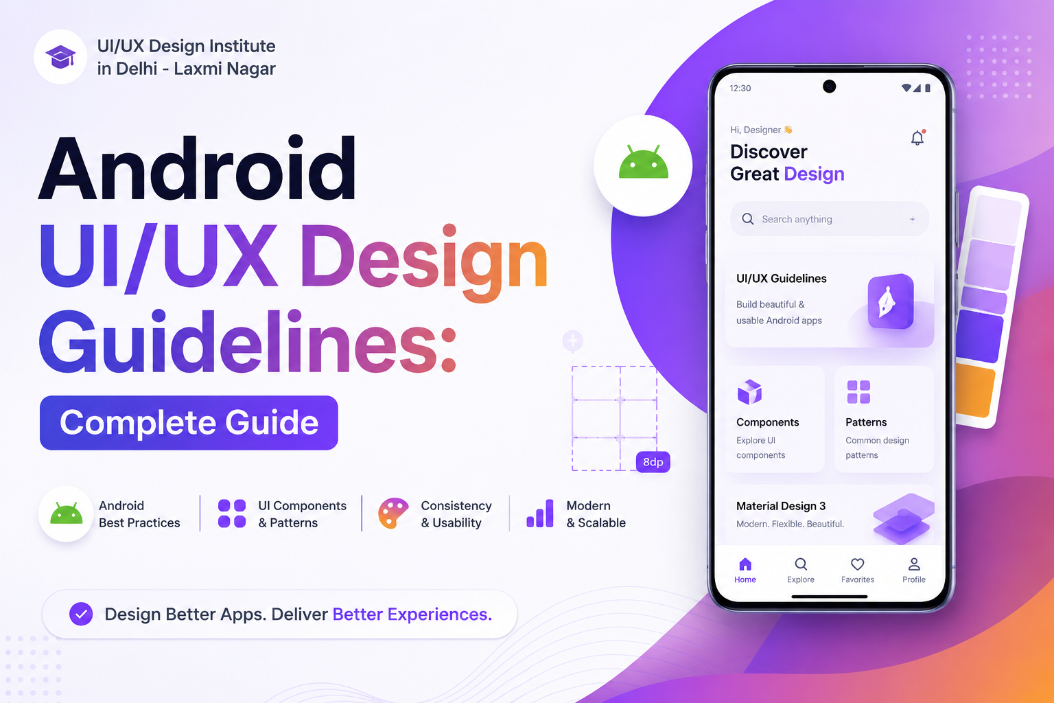 Android UI/UX Design Guidelines: Complete Guide for Beginners