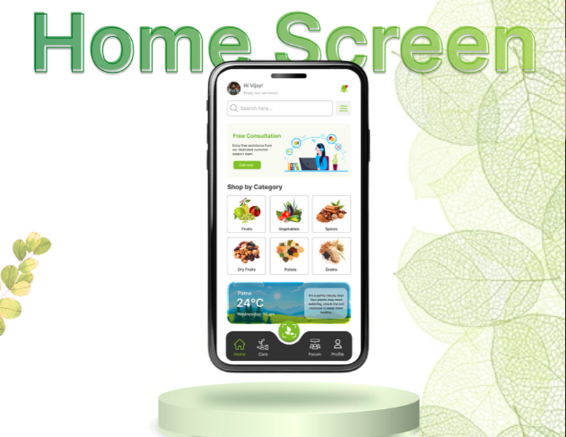 Grocery essentials app home screen UI by Amrita Kumari