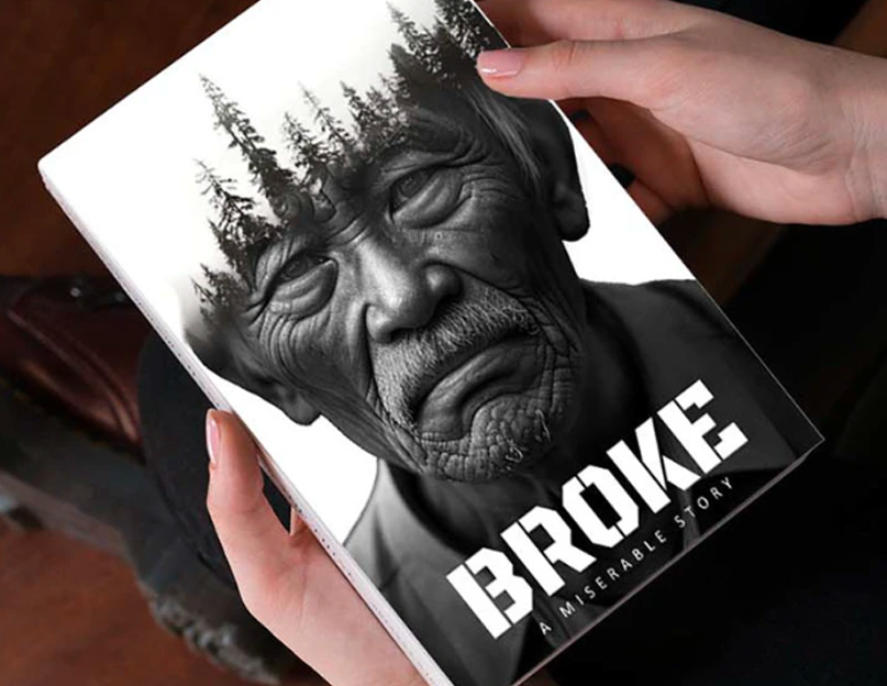 Broke book cover design by Parul Shivhare